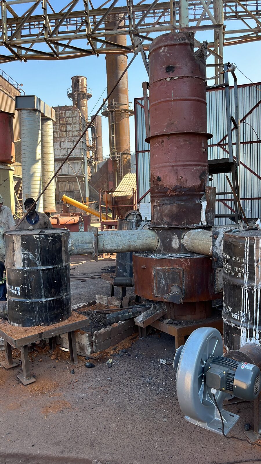 Cr-ore test furnace