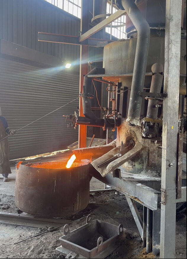 Tapping hot metal